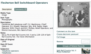 Photos with metadata decriptions for digital access